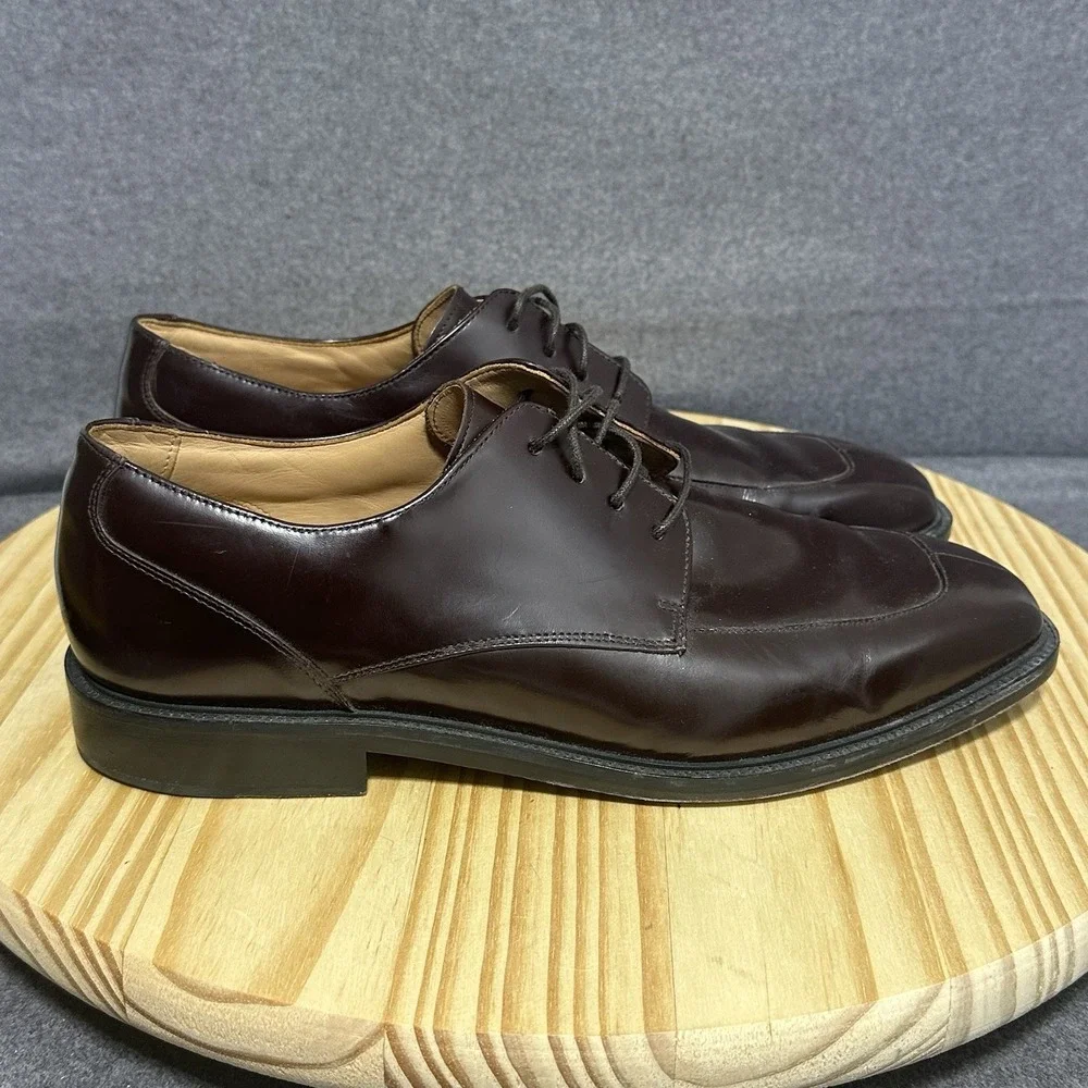 Rockport Mens Size 11 M Walker Burgundy Leather Split Toe Oxford Shoes APM1235E